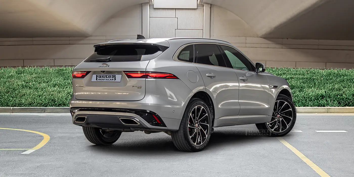 Jaguar F Pace back Side View